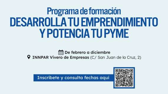 Apúntate a las sesiones del programa formativo "Desarrolla tu emprendimiento y potencia tu PYME"